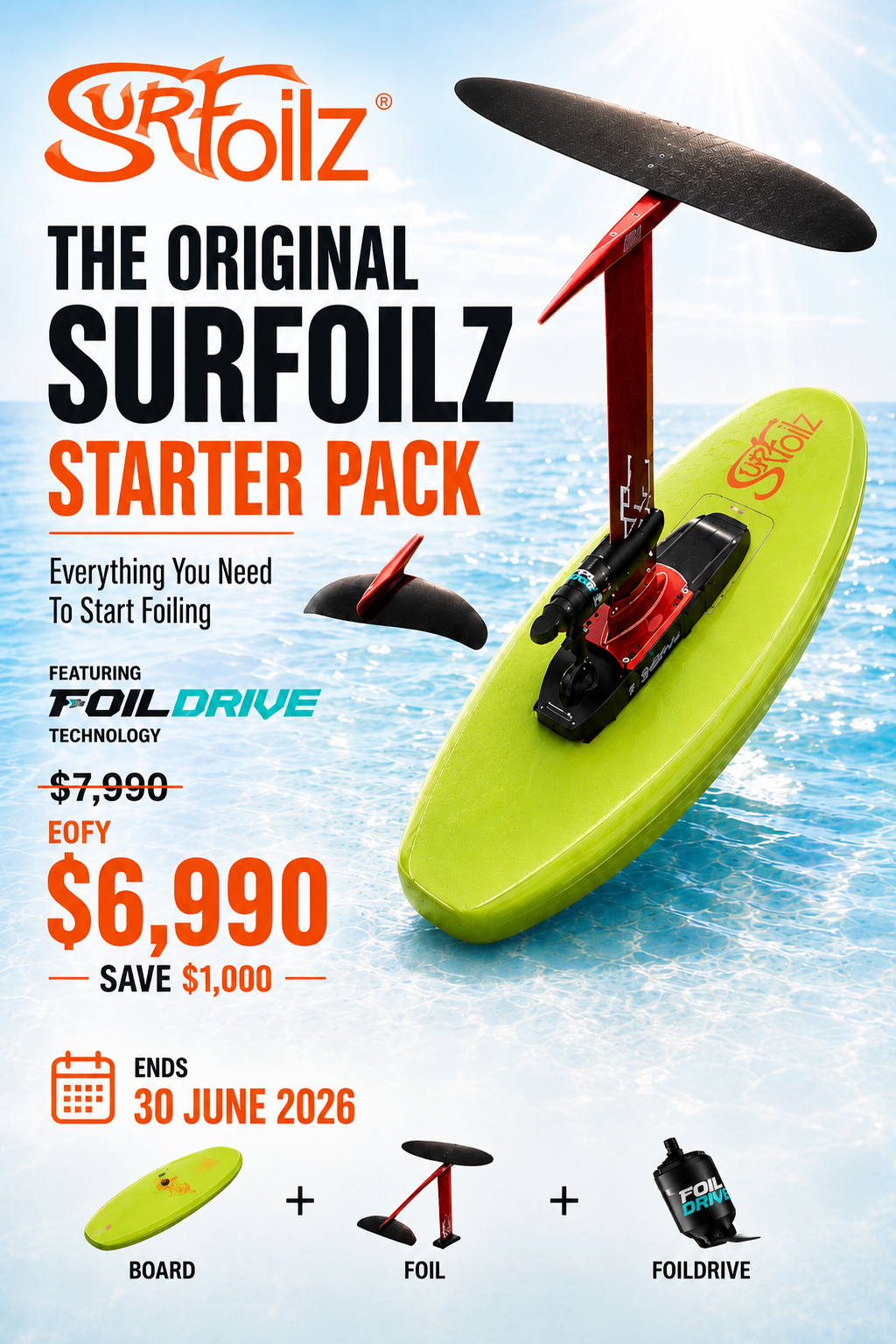 THE ORIGINAL SURFOILZ® STARTER PACK